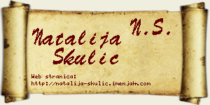 Natalija Skulić vizit kartica